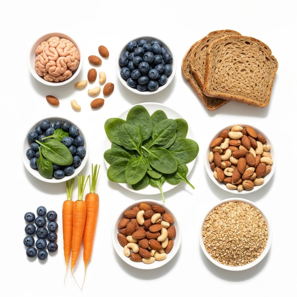 Verschiedene Vollkornprodukte und Getreide